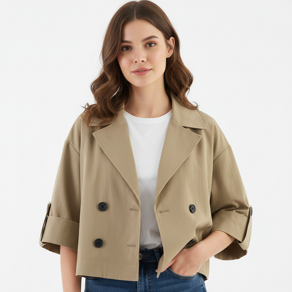Nuria | Gabardina corta Primavera