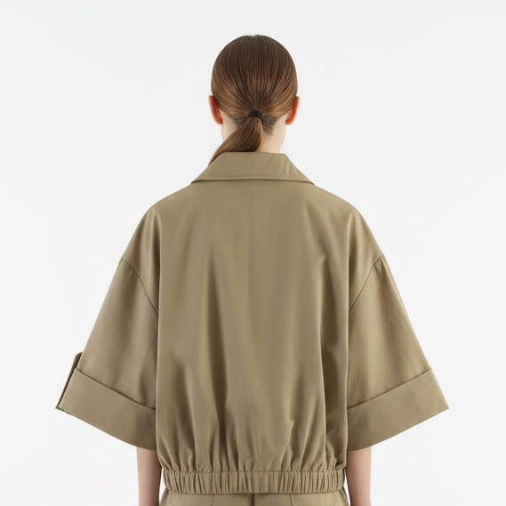 Nuria | Gabardina corta Primavera