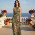 Sandra  | Vestido largo con estampado floral